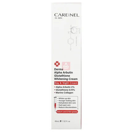 CARE:NEL Derma Alpha Arbutin Glutathione Whitening Cream 45ml – Made in Korea